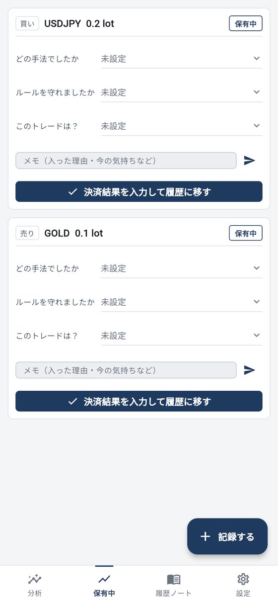 保有中